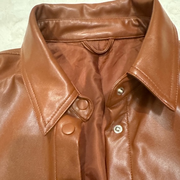 Faux Leather Shacket - Picture 7 of 7